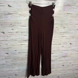 Meshki  ELEANORRuched Cut Out Pants brown - Chocolate Size small